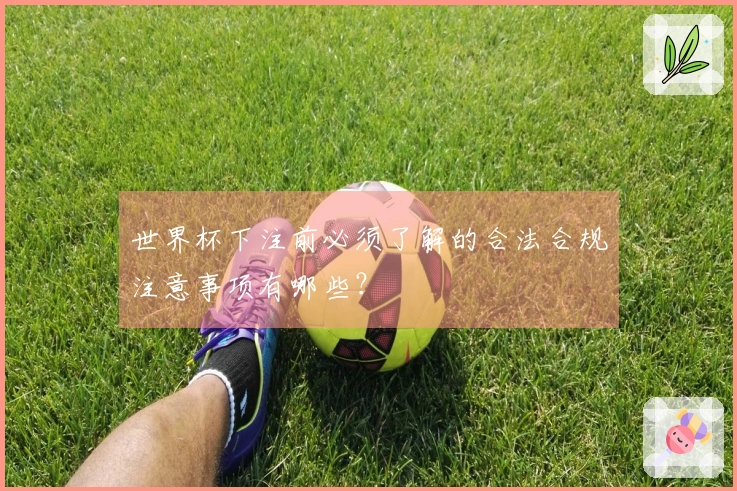 世界杯下注前必须了解的合法合规注意事项有哪些？